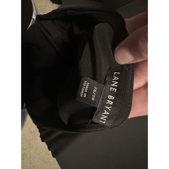 Lane Bryant Womens‎ Black Tie Waist Stretch Career Shirt Top size Plus 26 - Picture 4 of 4